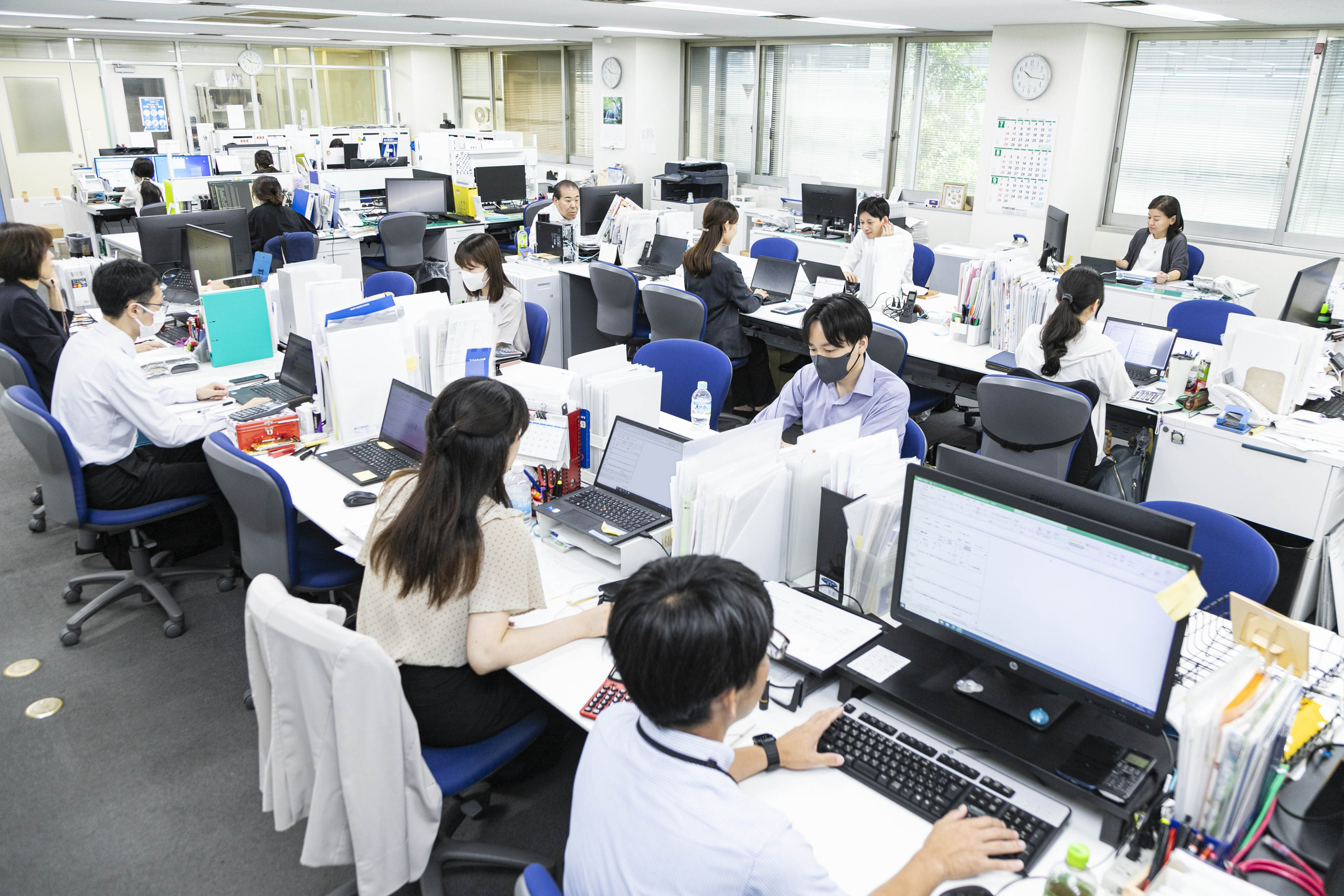 販売部門の様子